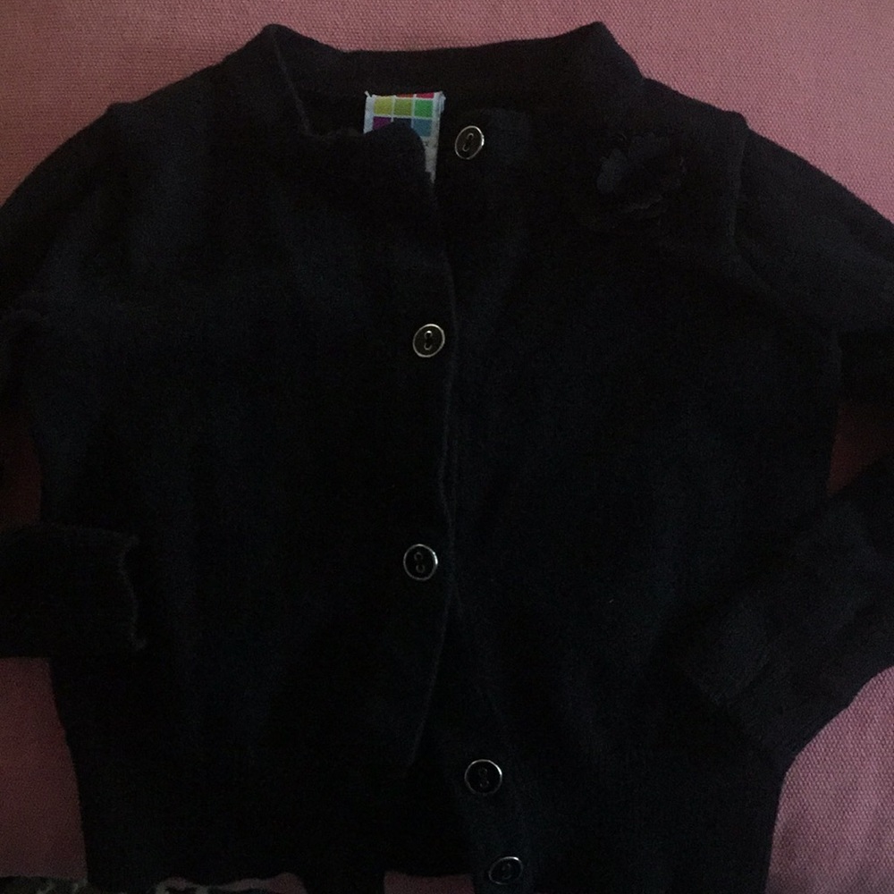 Black Button Down Sweater.